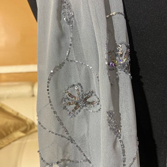 Bijoux Terner shawl/scarf Light Blue 71” Long - Picture 4 of 8